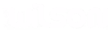 An all white logo for Salon Wilson
